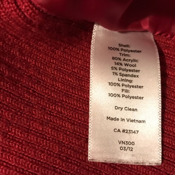 Talbots fuchsia vest large - Picture 8 of 9